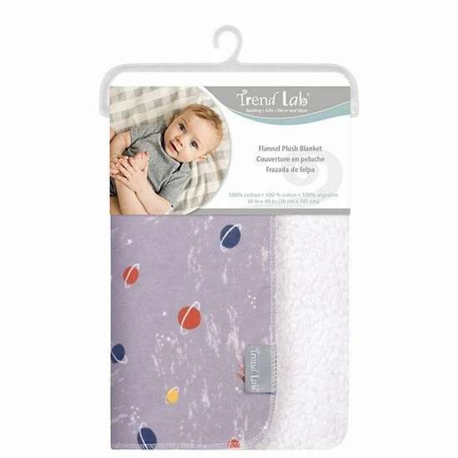 Baby Gear * | Trend Lab Space Deep Pile Plush Baby Blanket