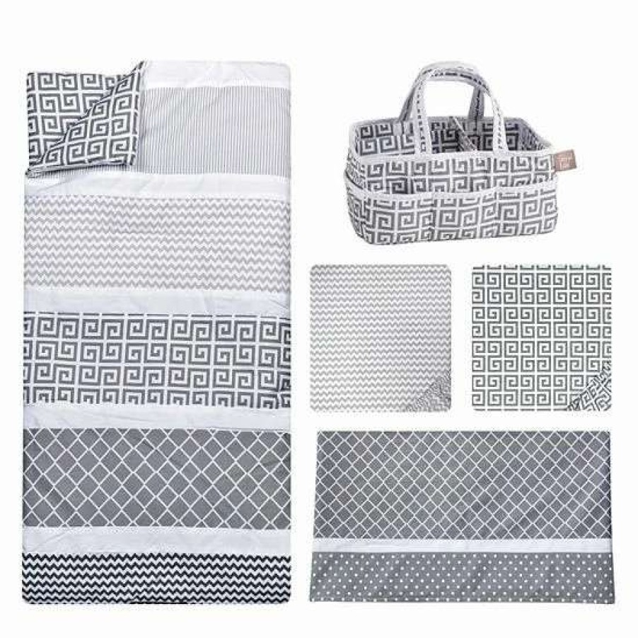 Baby Gear * | Trend Lab Ombre Grey 5-Pc. Crib Bedding Set