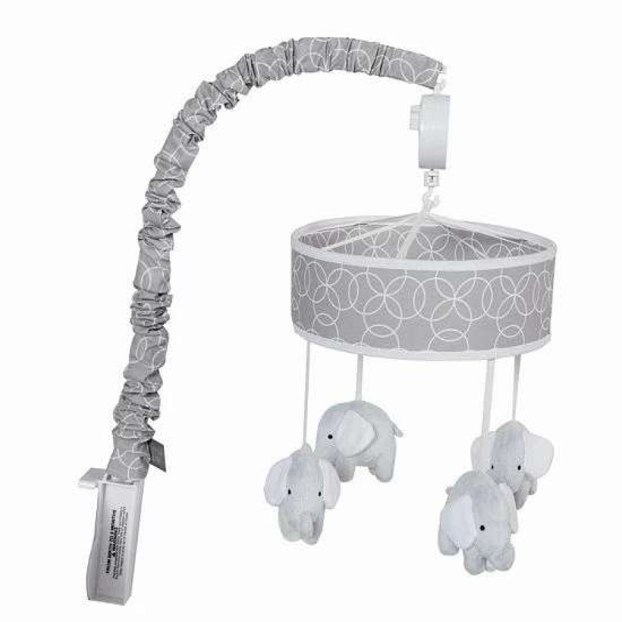 Baby Gear * | Trend Lab Circles Elephant Musical Mobile