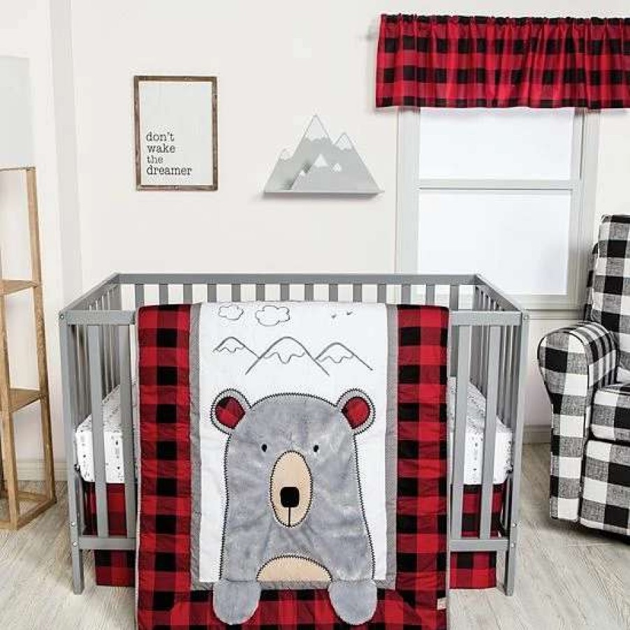 Baby Gear * | Trend Lab Peak-A-Bear 3 Piece Crib Bedding Set