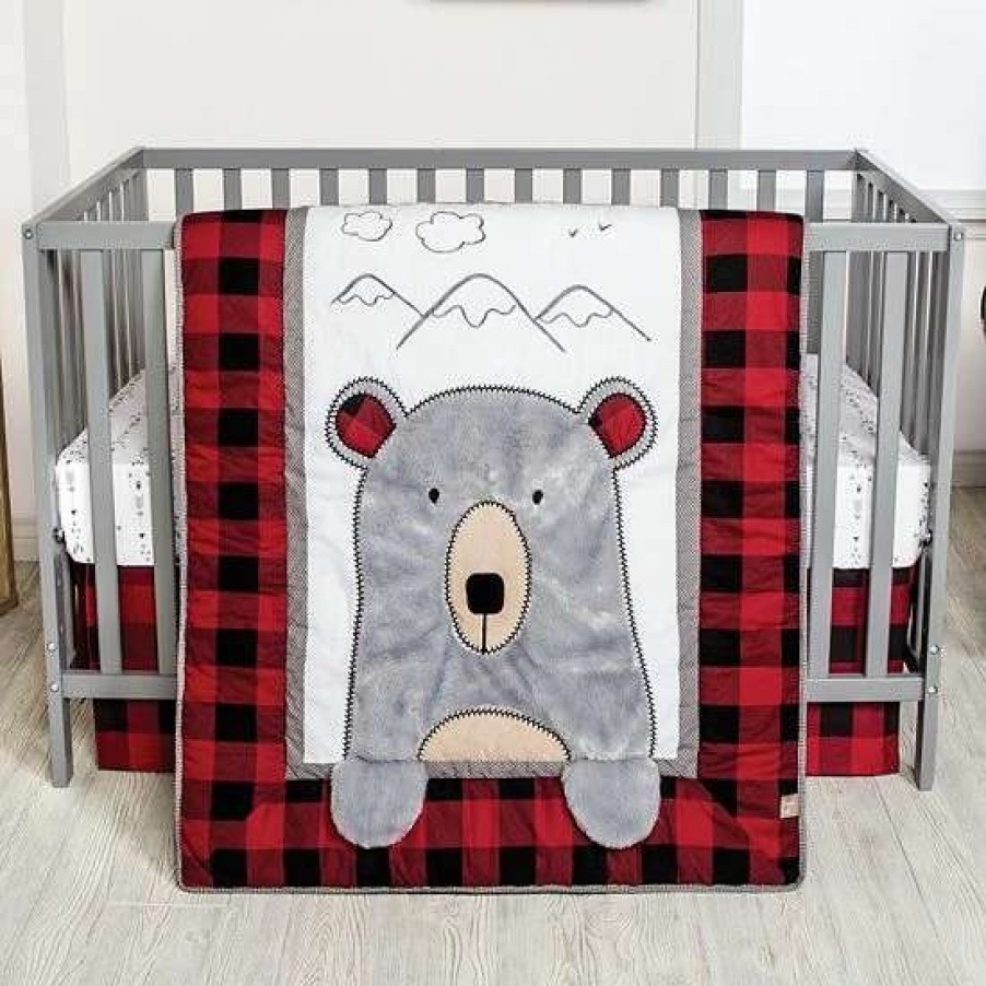 Baby Gear * | Trend Lab Peak-A-Bear 3 Piece Crib Bedding Set