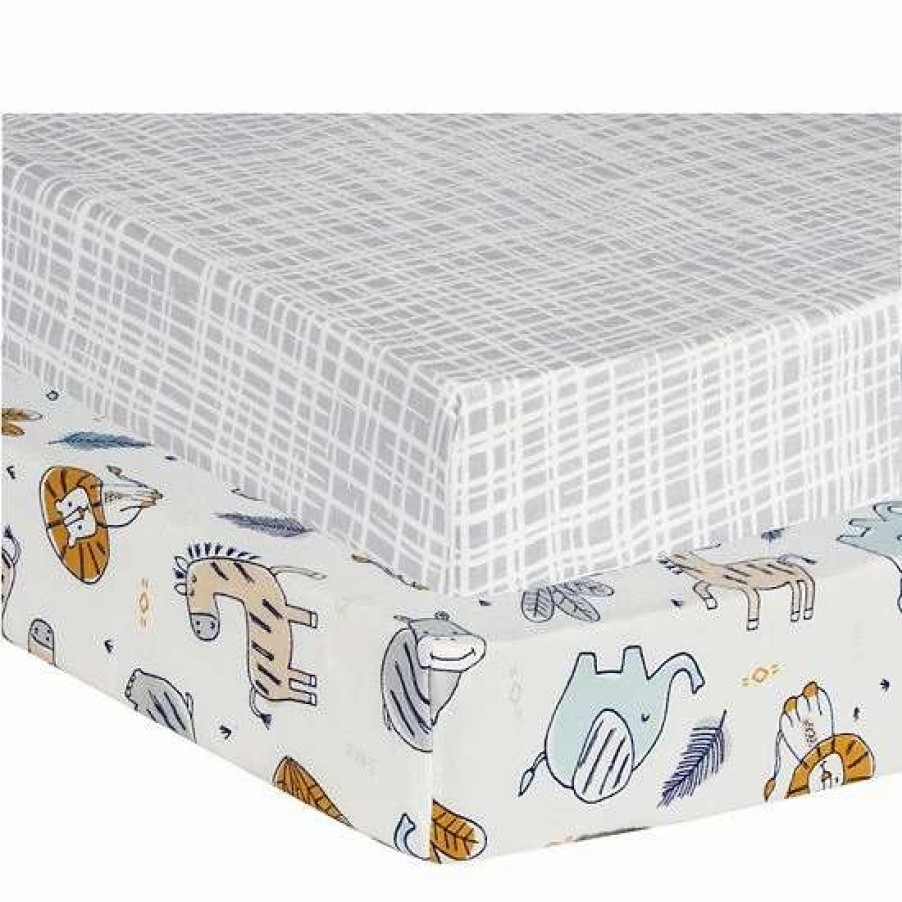 Baby Gear * | Trend Lab Zambia 2-Pack Flannel Playard Sheets