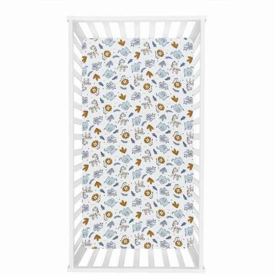 Baby Gear * | Trend Lab Zambia Deluxe Flannel Fitted Crib Sheet