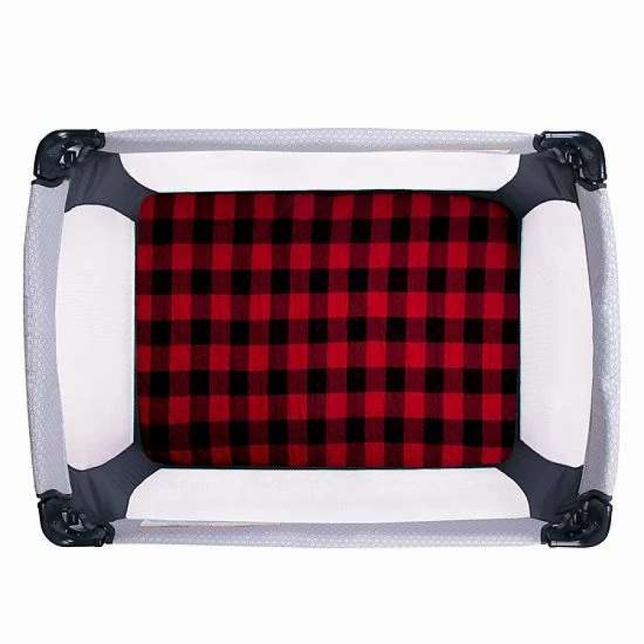 Baby Gear * | Trend Lab Buffalo Check Quilted Jersey Playard Sheet