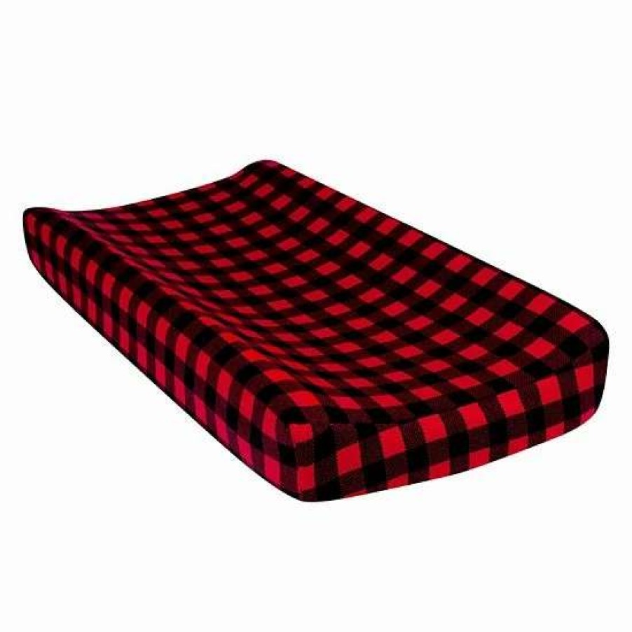 Baby Gear * | Trend Lab Buffalo Check Deluxe Flannel Changing Pad Cover