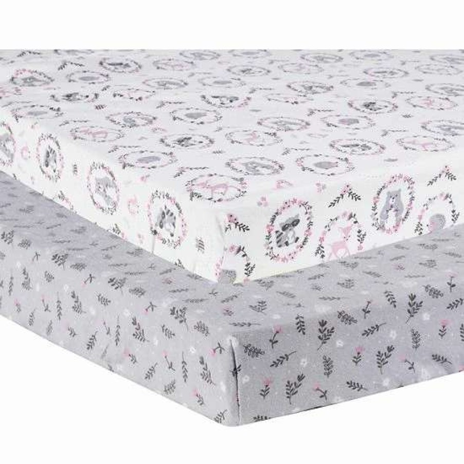 Baby Gear * | Trend Lab Sweet Forest Friends 2-Pack Playard Sheets