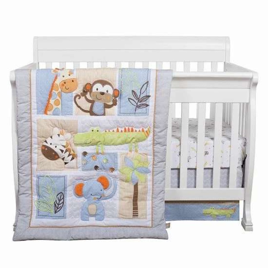 Baby Gear * | Trend Lab Jungle Fun 6-Pc. Crib Bedding Set