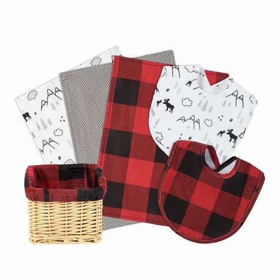 Baby Gear * | Trend Lab Lumberjack Moose 7 Piece Gift Basket