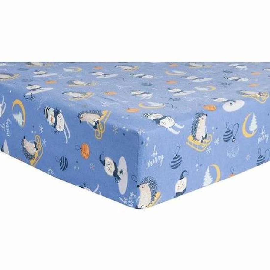 Baby Gear * | Trend Lab Snow Day Flannel Fitted Crib Sheet