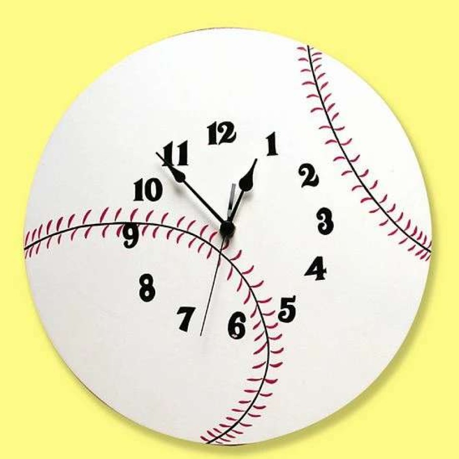 Home Decor * | Trend Lab Baseball Wall Clock