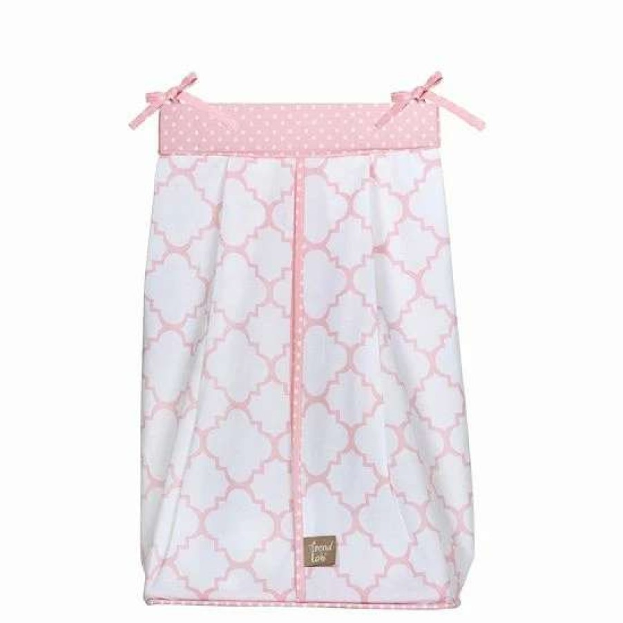 Baby Gear * | Trend Lab Pink Sky Diaper Stacker