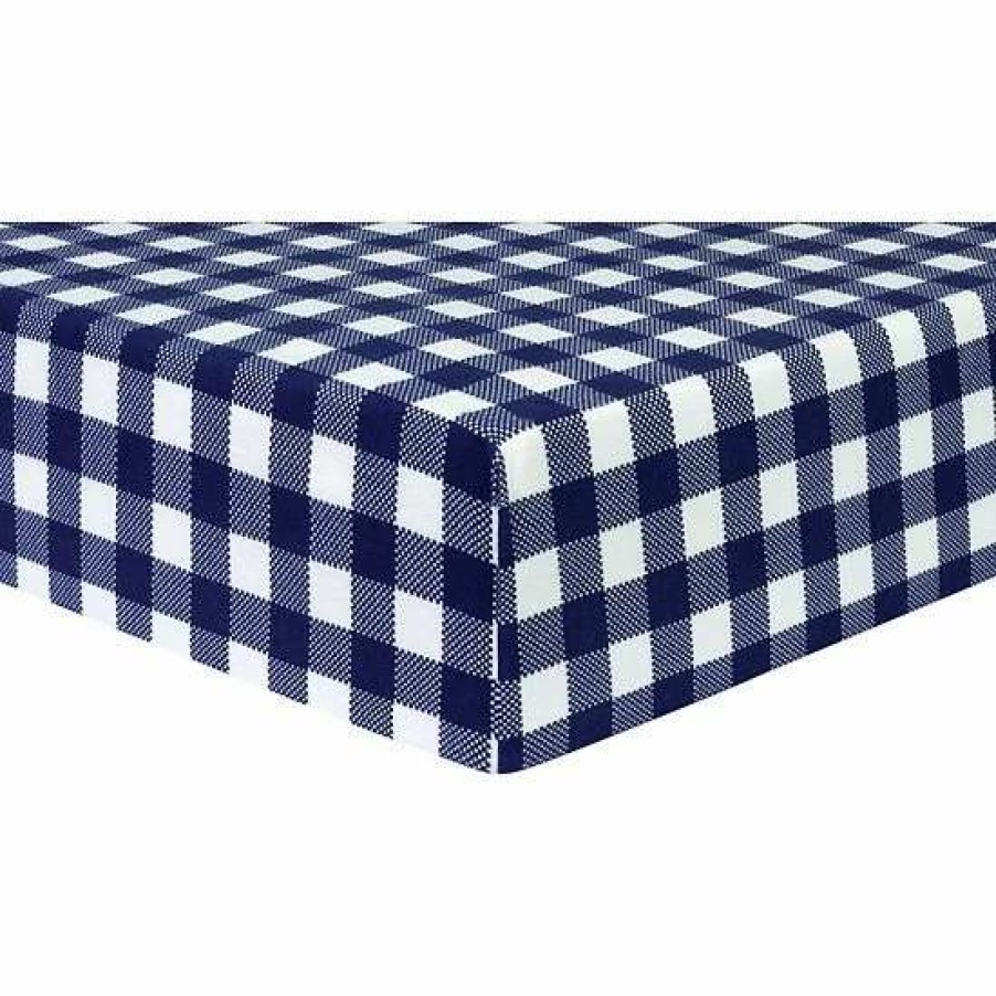 Baby Gear * | Trend Lab Buffalo Check Deluxe Flannel Fitted Crib Sheet