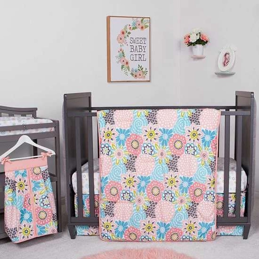 Baby Gear * | Trend Lab Waverly Blooms 5 Piece Crib Bedding Set