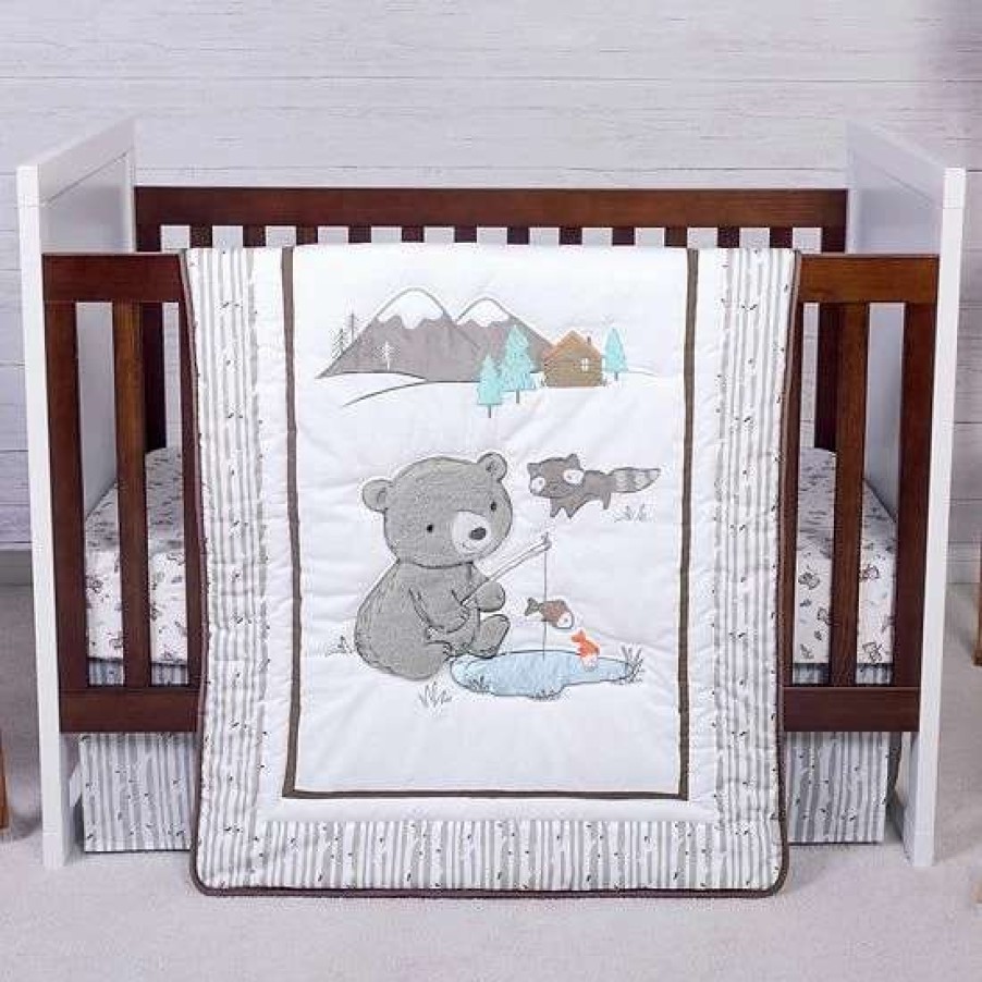 Baby Gear * | Trend Lab Gone Fishing 3 Piece Crib Bedding Set