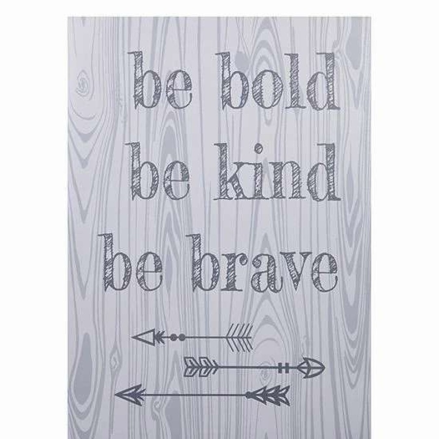 Home Decor * | Trend Lab "Be Bold, Be Kind, Be Brave" Canvas Wall Art