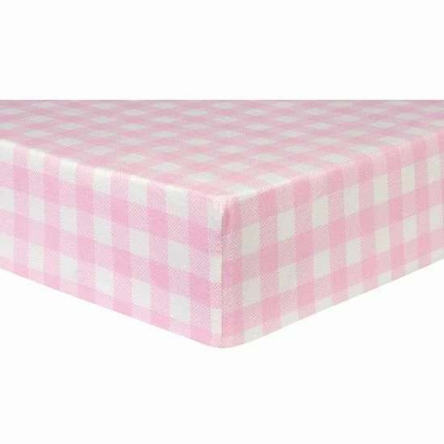 Baby Gear * | Trend Lab Buffalo Check Deluxe Flannel Fitted Crib Sheet