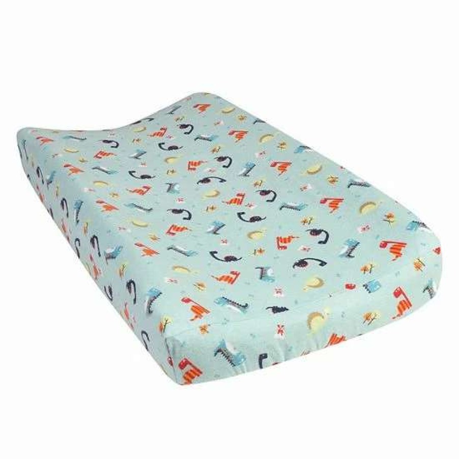 Baby Gear * | Trend Lab Dinosaurs Deluxe Flannel Changing Pad Cover