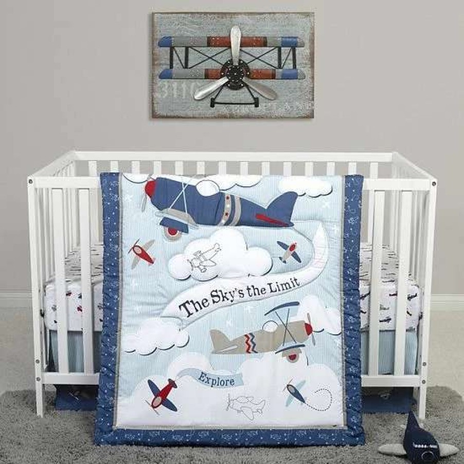 Baby Gear * | Trend Lab Sammy & Lou Adventure Awaits 4 Piece Crib Bedding Set