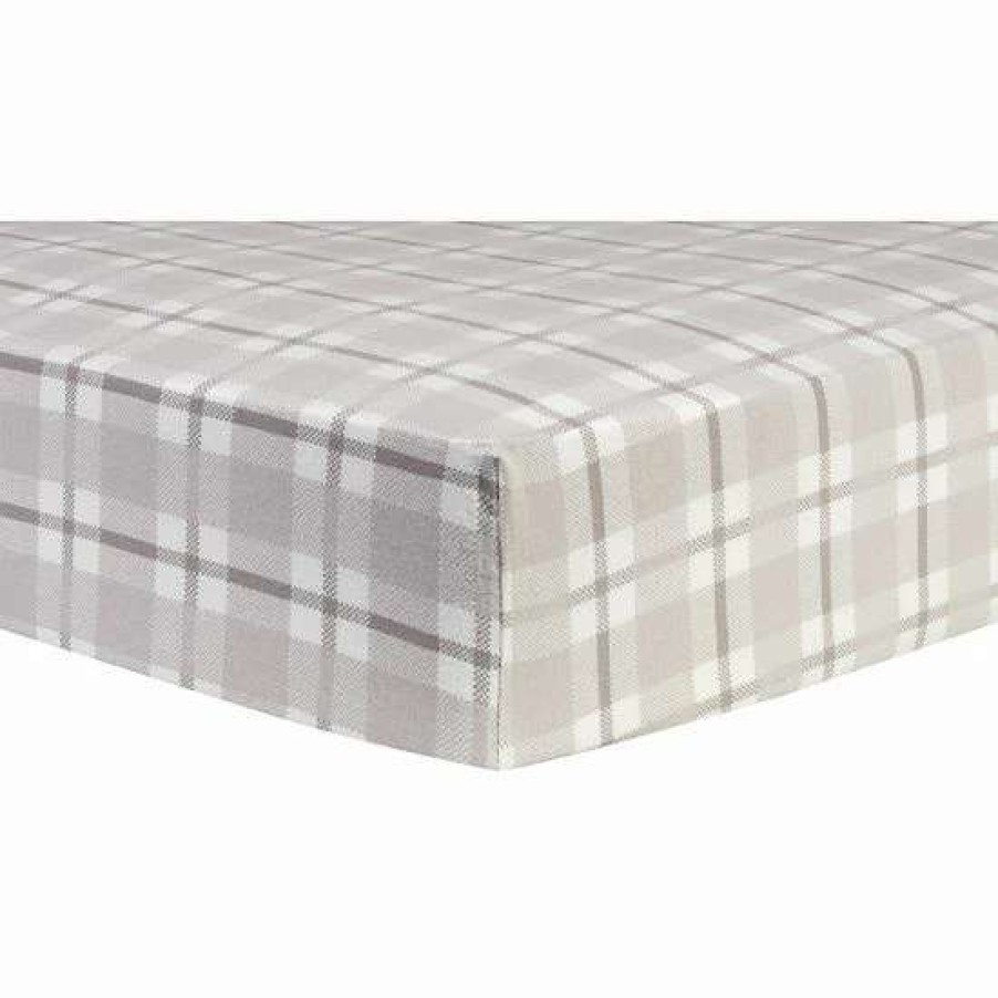 Baby Gear * | Trend Lab Plaid Deluxe Flannel Fitted Crib Sheet