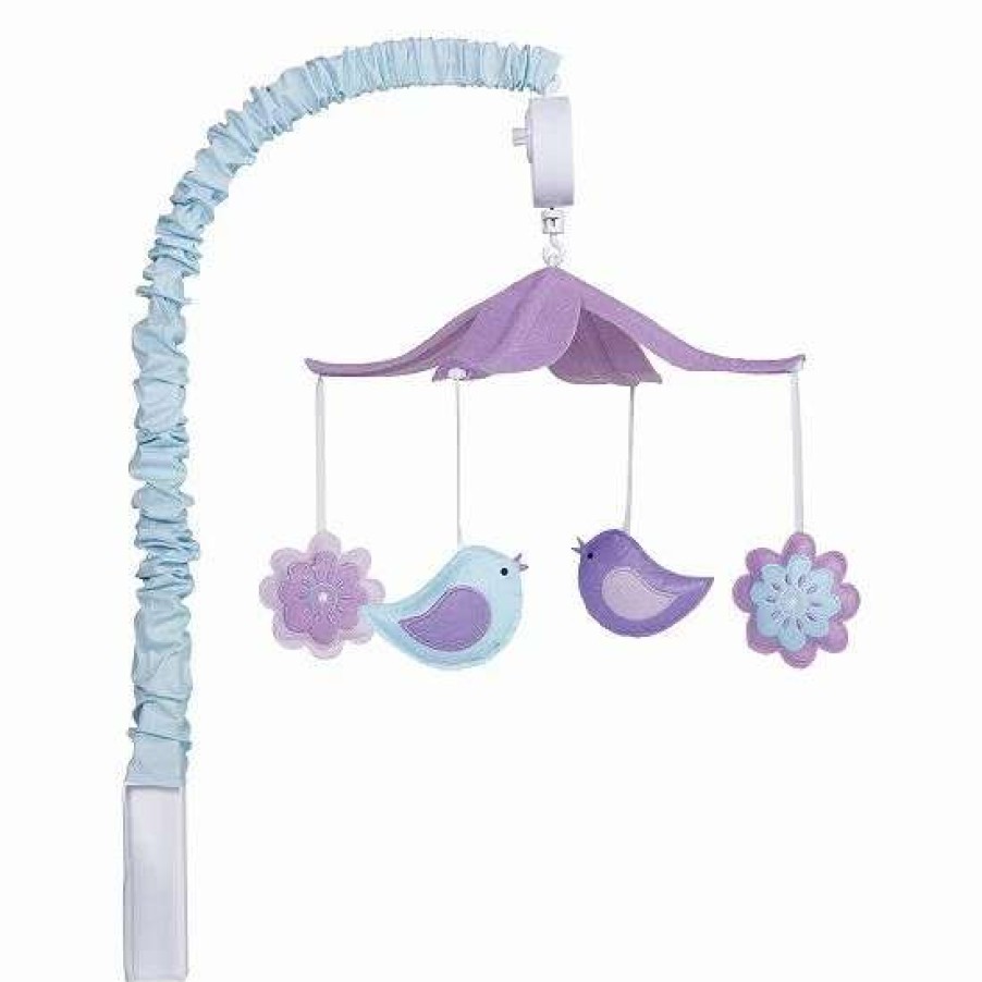 Baby Gear * | Trend Lab Grace Floral & Birds Musical Mobile