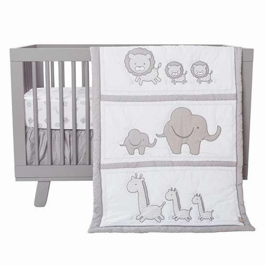 Baby Gear * | Trend Lab Safari Chevron 3-Pc. Crib Bedding Set