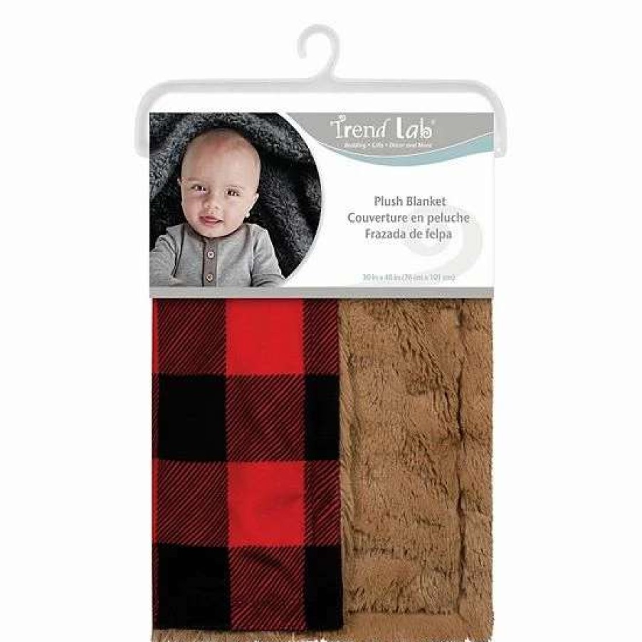 Baby Gear * | Trend Lab Buffalo Check Plush Baby Blanket