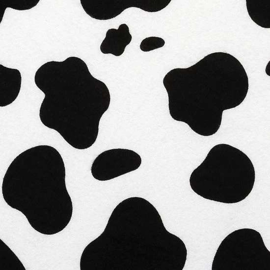 Baby Gear * | Trend Lab Cow Print Deluxe Flannel Fitted Crib Sheet