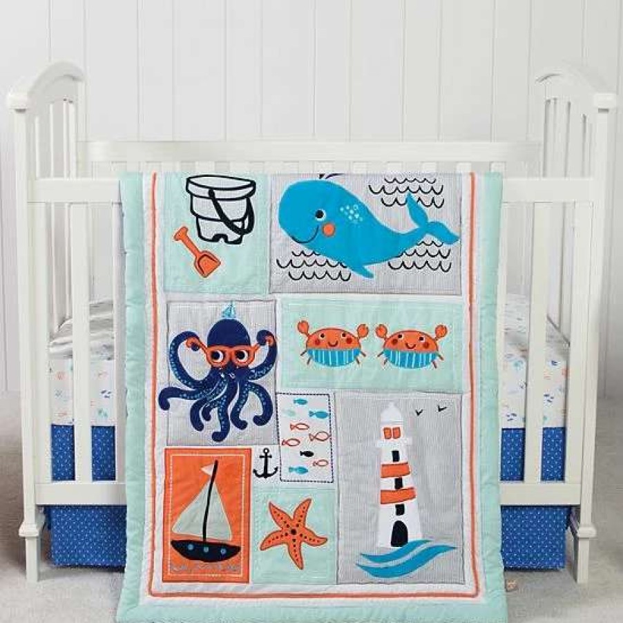 Baby Gear * | Trend Lab Ocean Pals 3 Piece Crib Bedding Set