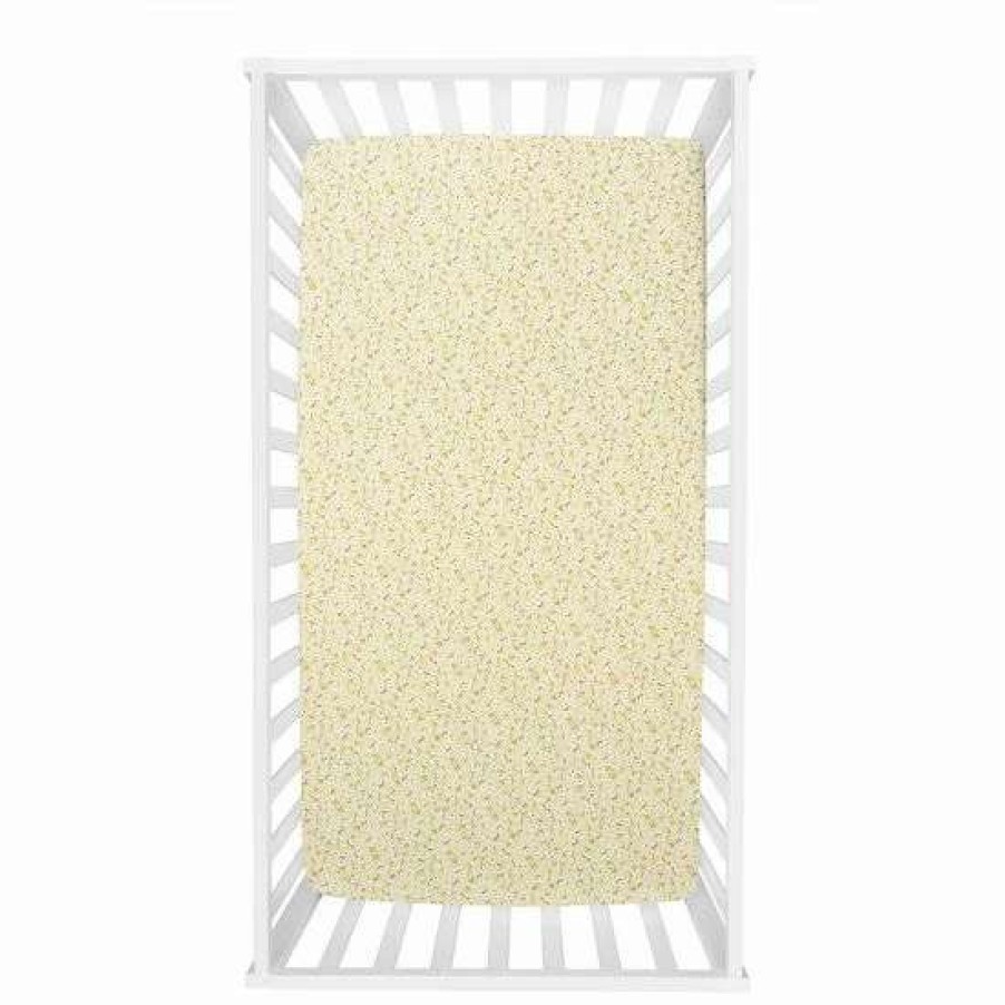 Baby Gear * | Trend Lab Golden Daisy Flannel Fitted Crib Sheet