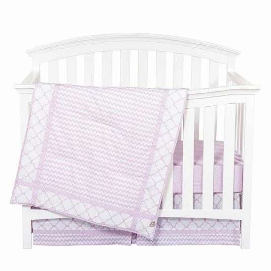 Baby Gear * | Trend Lab Orchid Bloom 3-Pc. Crib Bedding Set