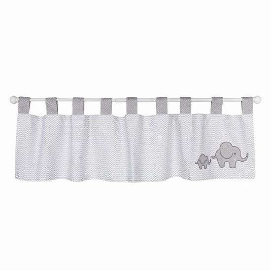 Home Decor * | Trend Lab Safari Chevron Elephant Window Valance