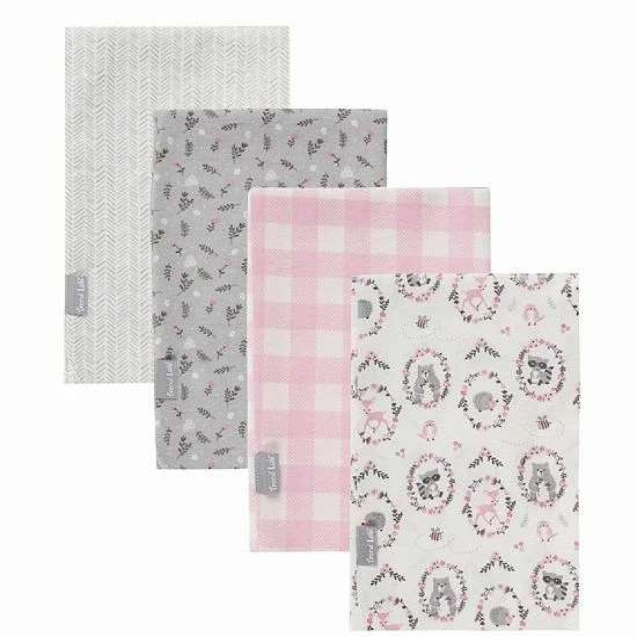 Baby Gear * | Trend Lab Sweet Forest Friends 4-Pack Baby Blankets