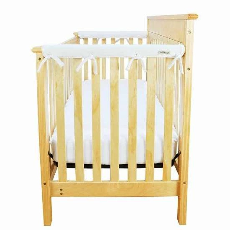 Baby Gear * | Trend Lab Cribwrap 2-Pc. Narrow Rail Cover Set White