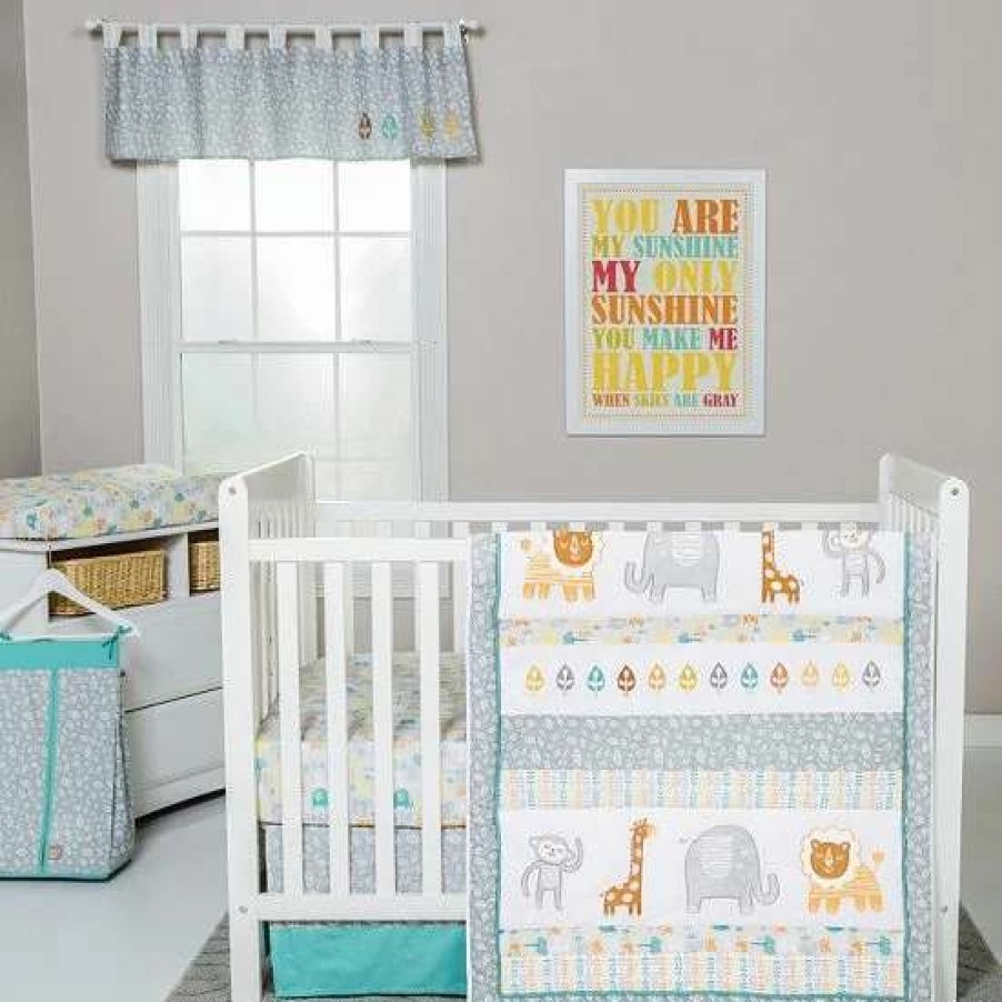 Baby Gear * | Trend Lab Lullaby Jungle 6-Pc. Crib Bedding Set