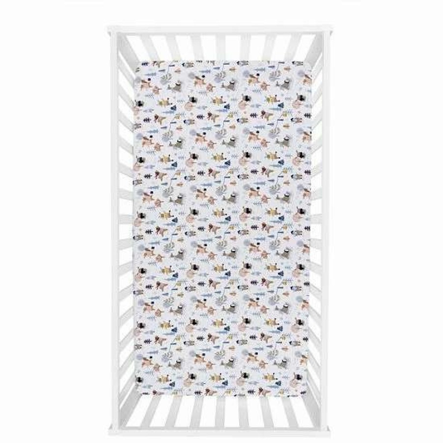 Baby Gear * | Trend Lab Winter Park Flannel Fitted Crib Sheet