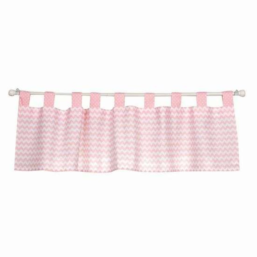 Girls * | Trend Lab Pink Sky Window Valance