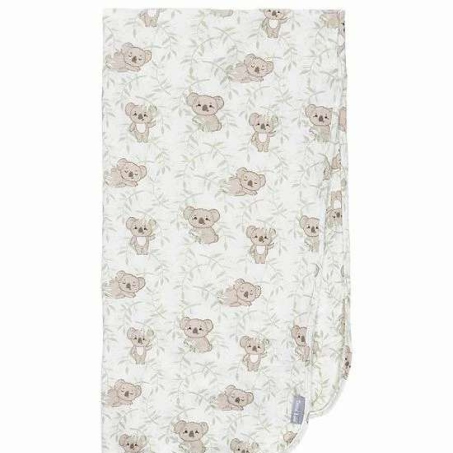 Baby Gear * | Trend Lab Koala Vine Jumbo Flannel Swaddle Blanket