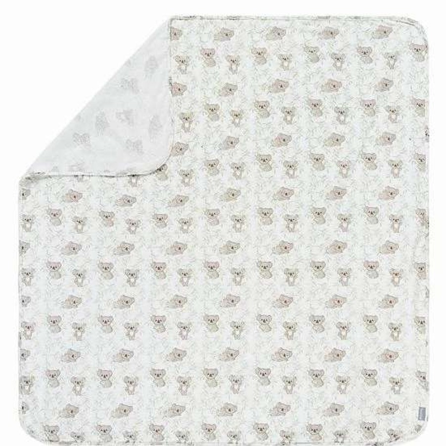 Baby Gear * | Trend Lab Koala Vine Jumbo Flannel Swaddle Blanket