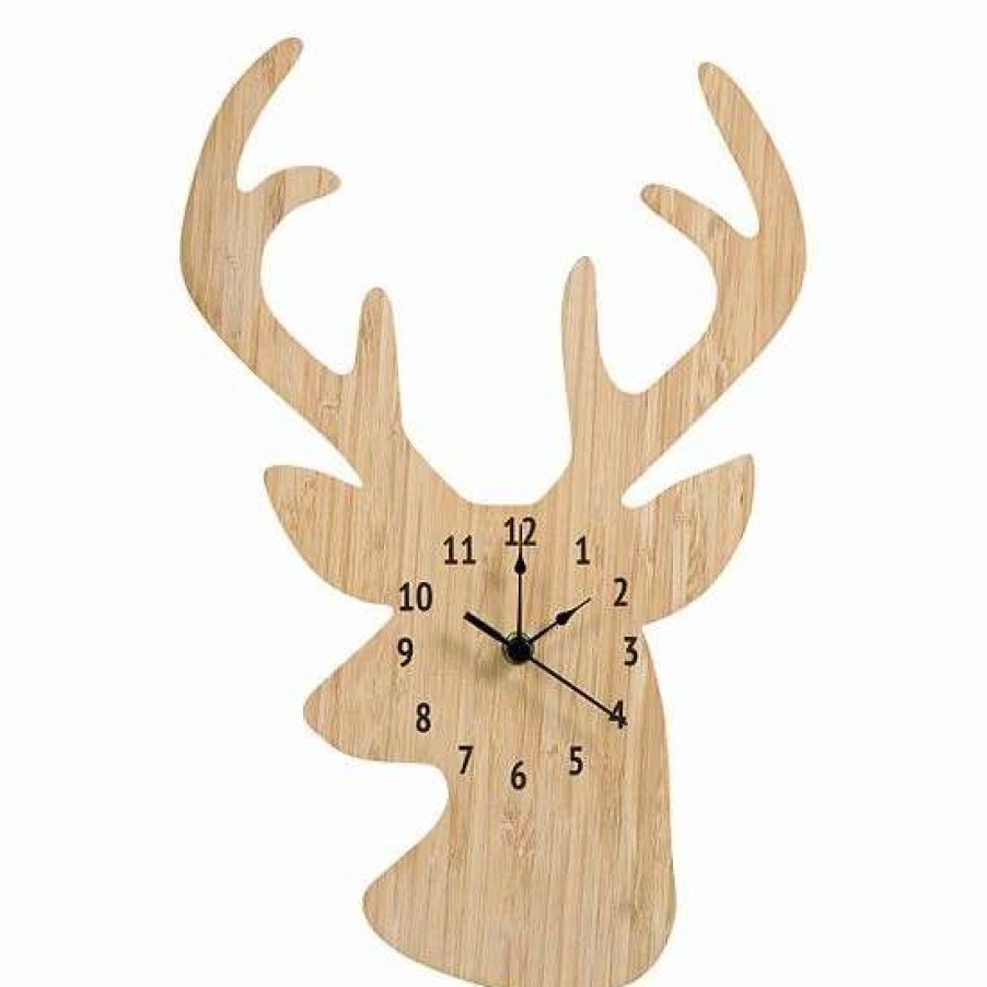 Home Decor * | Trend Lab Stag Head Wall Clock