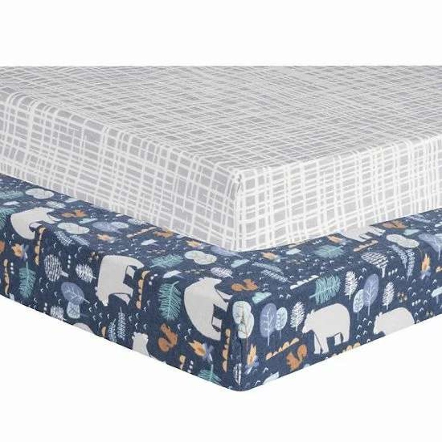 Baby Gear * | Trend Lab Woodland Wonder 2-Pack Playard Sheets