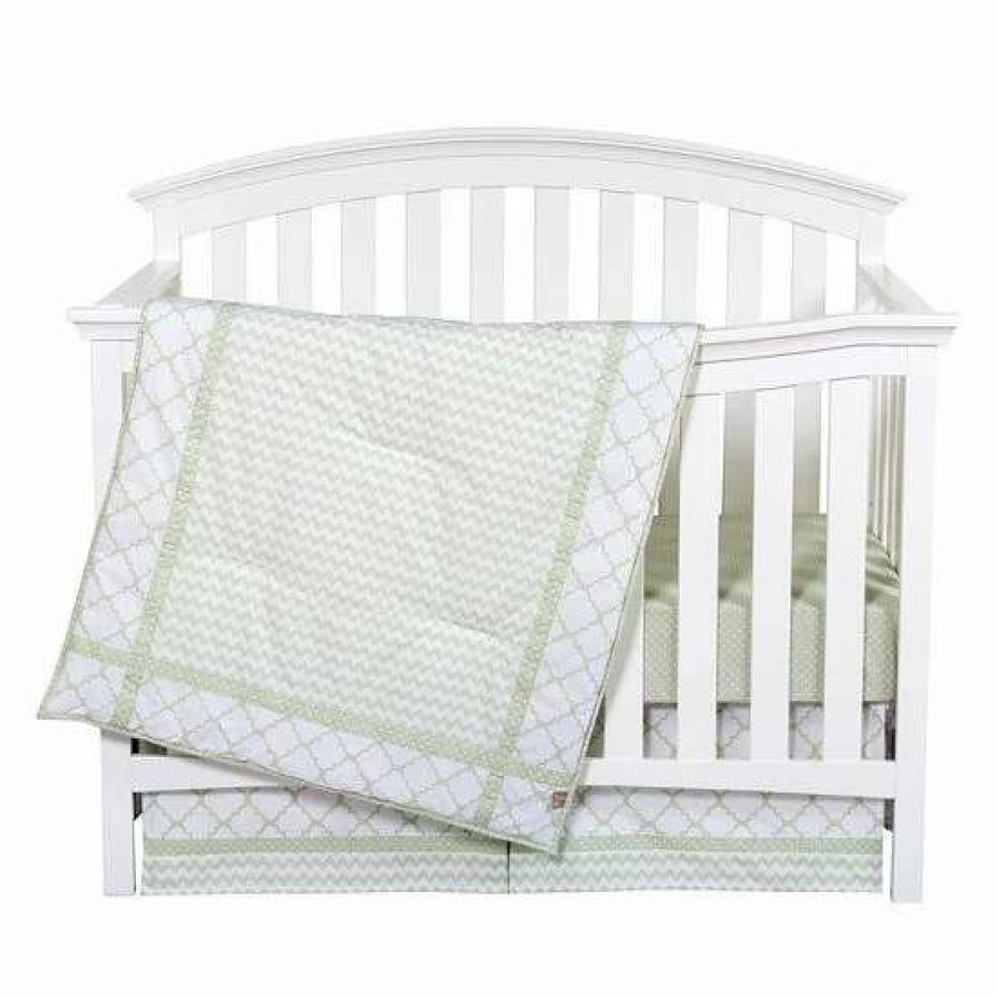 Baby Gear * | Trend Lab Sea Foam 3-Pc. Crib Bedding Set