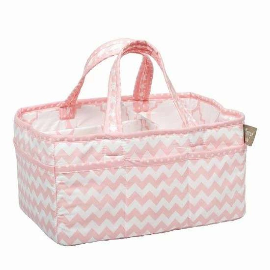 Baby Gear * | Trend Lab Pink Sky Storage Caddy