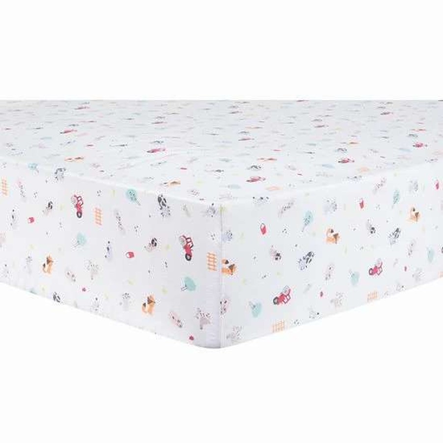 Baby Gear * | Trend Lab Farm Stack Fitted Crib Sheet