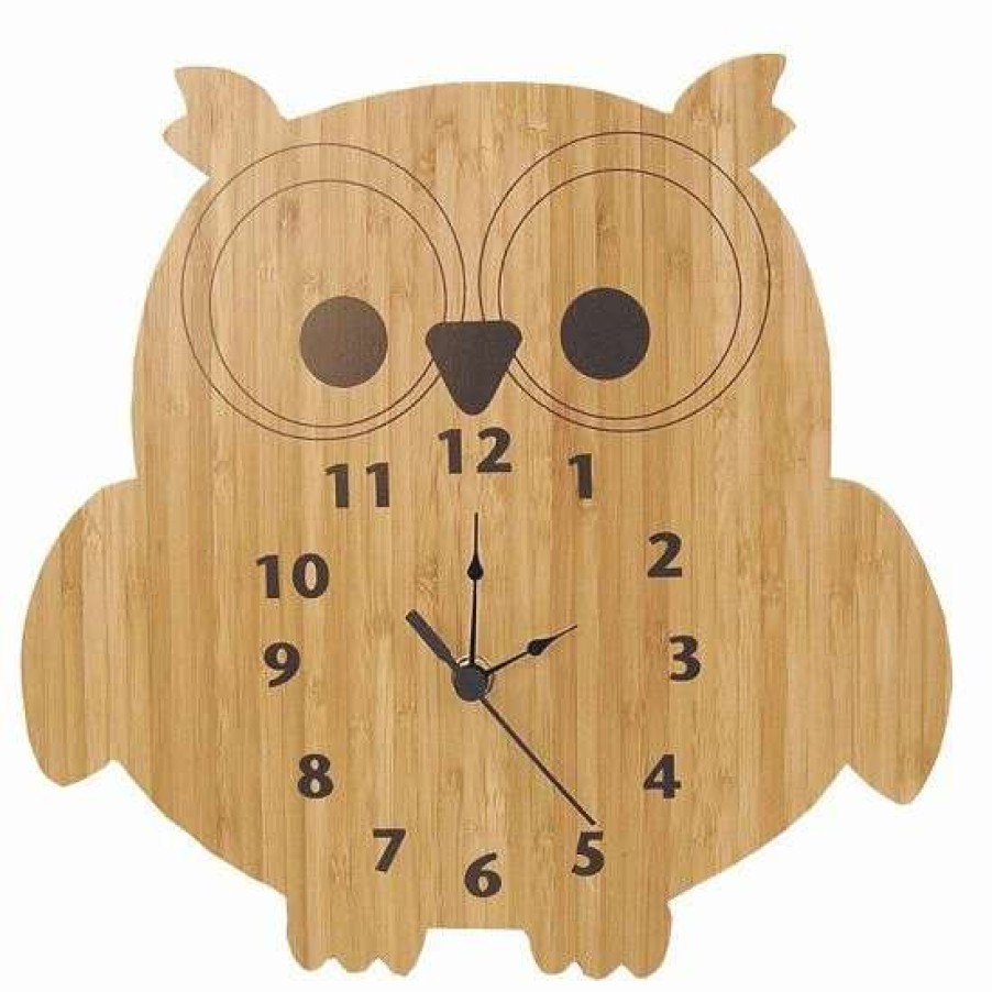 Home Decor * | Trend Lab Northwoods Owl Wall Clock