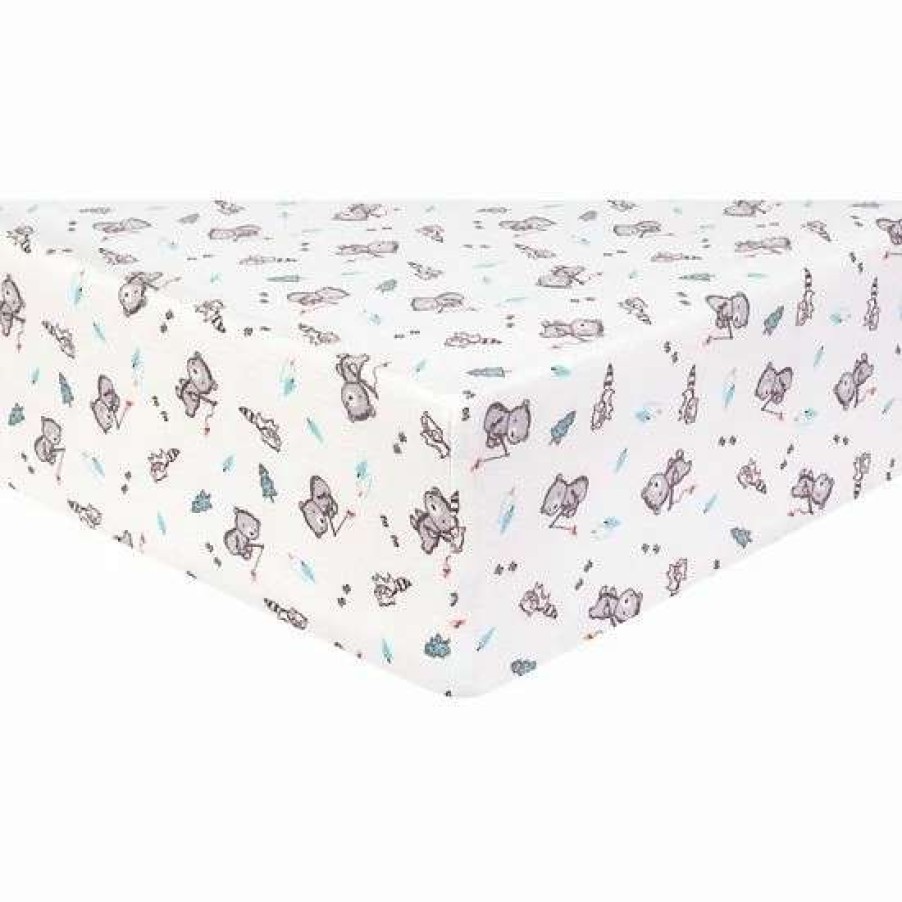 Baby Gear * | Trend Lab Gone Fishing Deluxe Flannel Fitted Crib Sheet