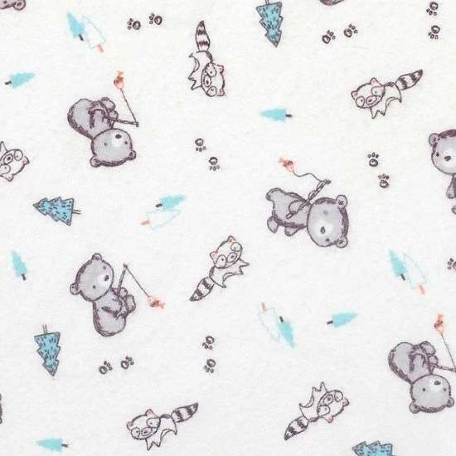 Baby Gear * | Trend Lab Gone Fishing Deluxe Flannel Fitted Crib Sheet