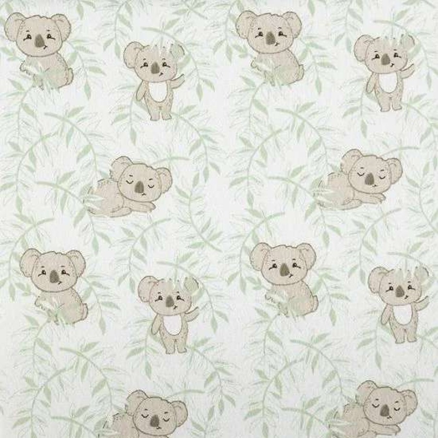 Baby Gear * | Trend Lab Koala Vines Flannel Changing Pad Cover