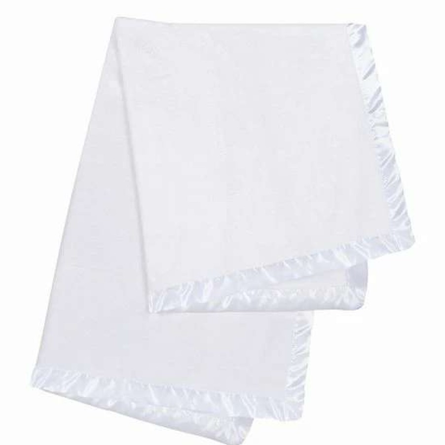 Baby Gear * | Trend Lab Plush Satin Trim Baby Blanket