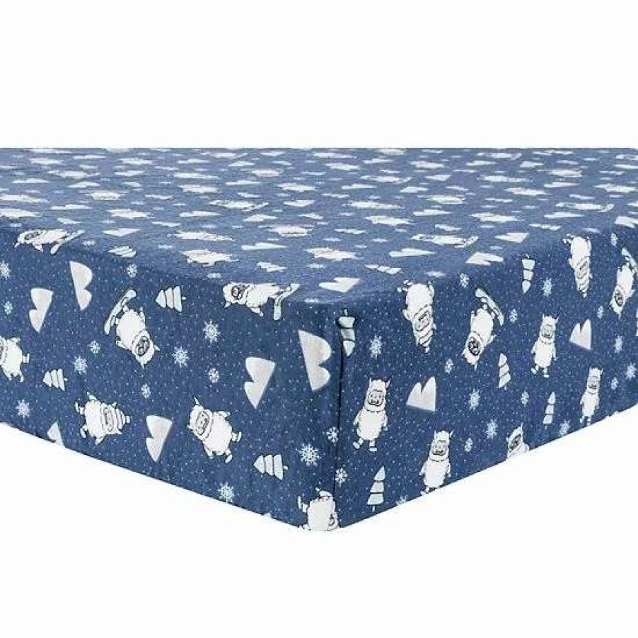 Baby Gear * | Trend Lab Yeti Flannel Fitted Crib Sheet