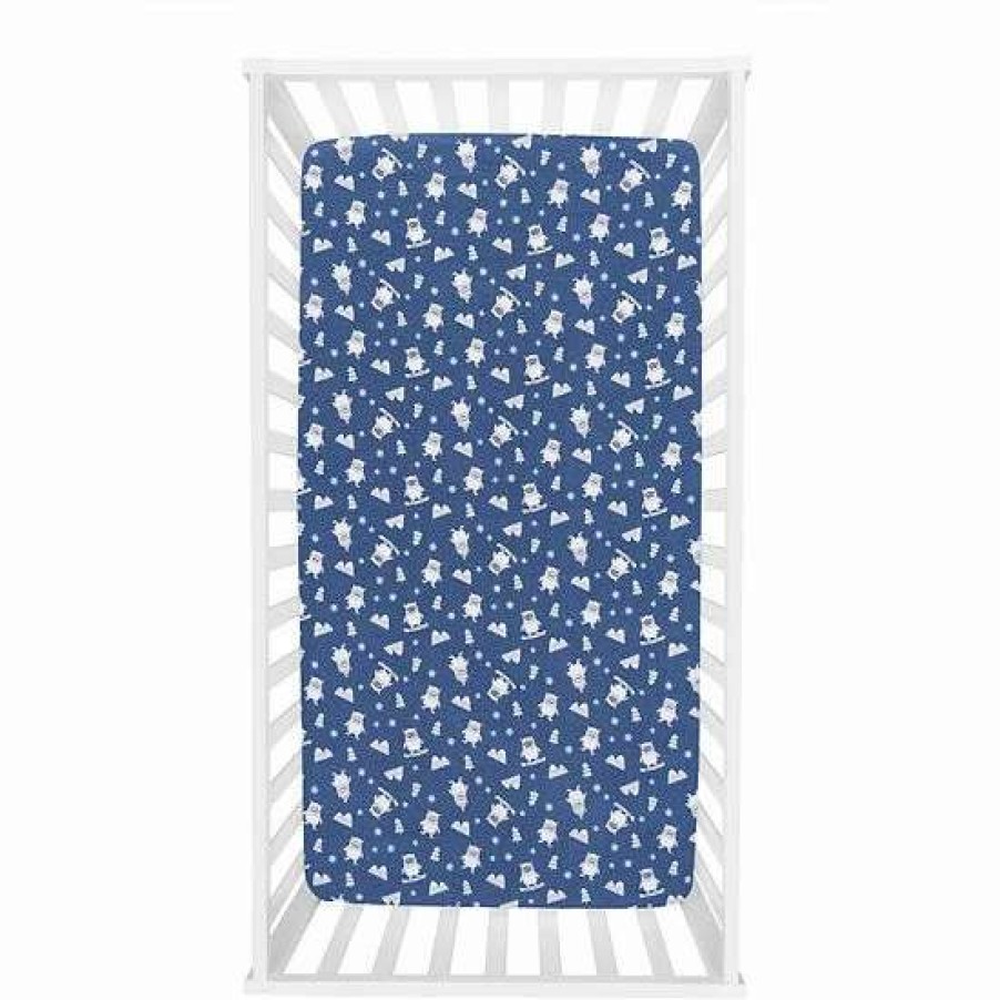 Baby Gear * | Trend Lab Yeti Flannel Fitted Crib Sheet